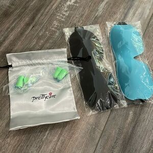 3D His/Her Sleep Mask with Eye Mask and Ear Plugs
